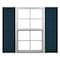 Ekena Millwork Mid-America Vinyl, Standard Size Cathedral Top Center Mullion, Open Louver Shutter, 11243166, PR 00011243166 - alternate 1